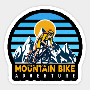 mountain bike adventure Sticker